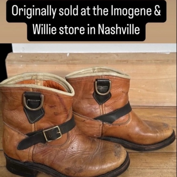 Santa Rosa vintage style reworked engineer boots SZ 8.5 by Zip Stevenson - Picture 1 of 7